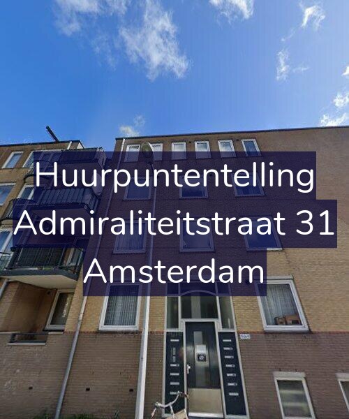 Foto gevel Huurpuntentelling voor Admiraliteitstraat 31, Amsterdam
