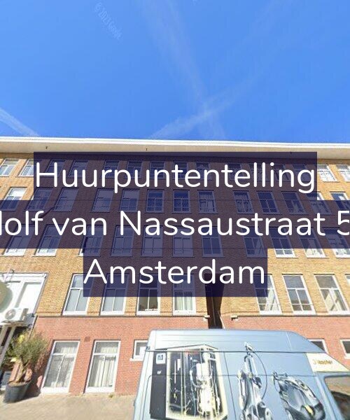 Foto gevel Huurpuntentelling voor Adolf van Nassaustraat 5-1, Amsterdam