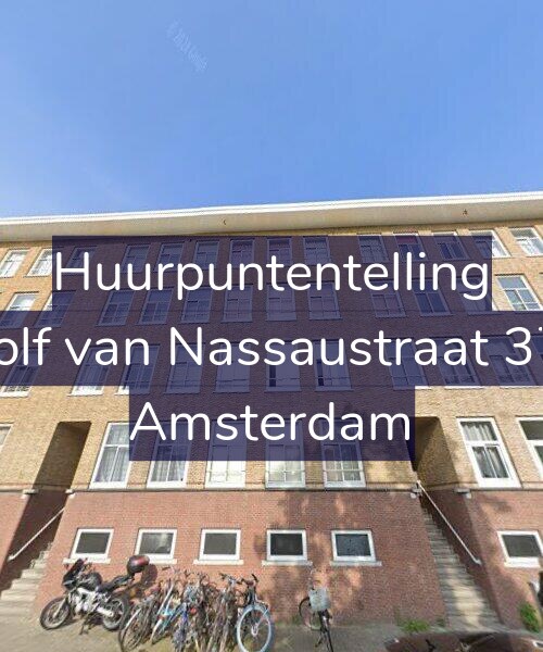 Foto gevel Huurpuntentelling voor Adolf van Nassaustraat 37-1, Amsterdam