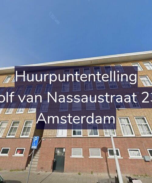 Foto gevel Huurpuntentelling voor Adolf van Nassaustraat 23-1, Amsterdam