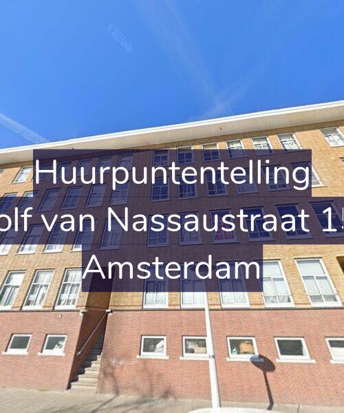 Foto gevel Huurpuntentelling voor Adolf van Nassaustraat 15-1, Amsterdam