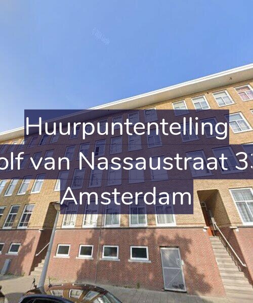 Foto gevel Huurpuntentelling voor Adolf van Nassaustraat 33-1, Amsterdam