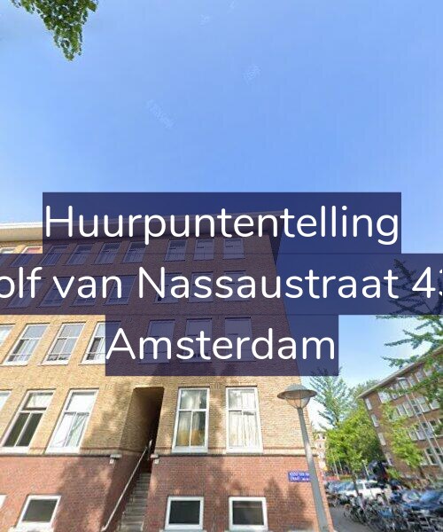 Foto gevel Huurpuntentelling voor Adolf van Nassaustraat 43-3, Amsterdam