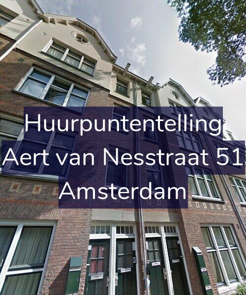 Foto gevel Huurpuntentelling voor Aert van Nesstraat 51, Amsterdam