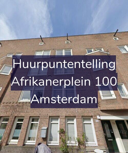 Foto gevel Huurpuntentelling voor Afrikanerplein 100, Amsterdam