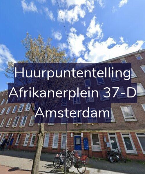 Foto gevel Huurpuntentelling voor Afrikanerplein 37-D, Amsterdam