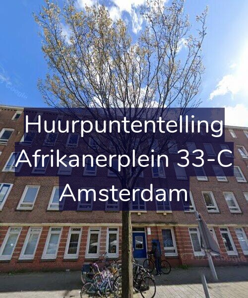 Foto gevel Huurpuntentelling voor Afrikanerplein 33-C, Amsterdam