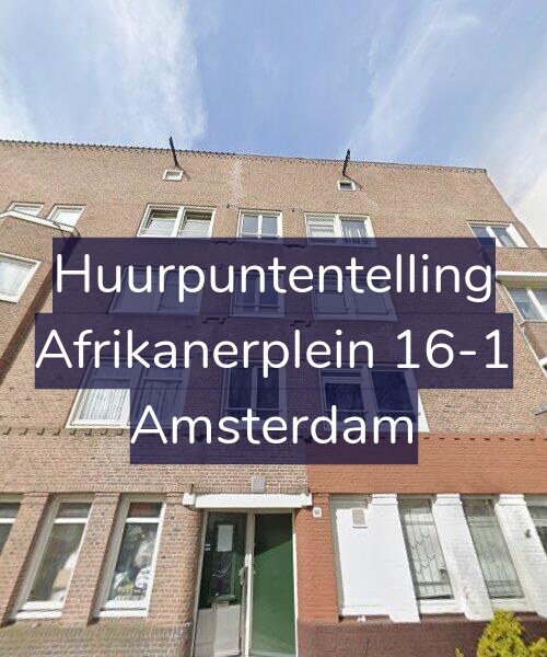 Foto gevel Huurpuntentelling voor Afrikanerplein 16-1, Amsterdam