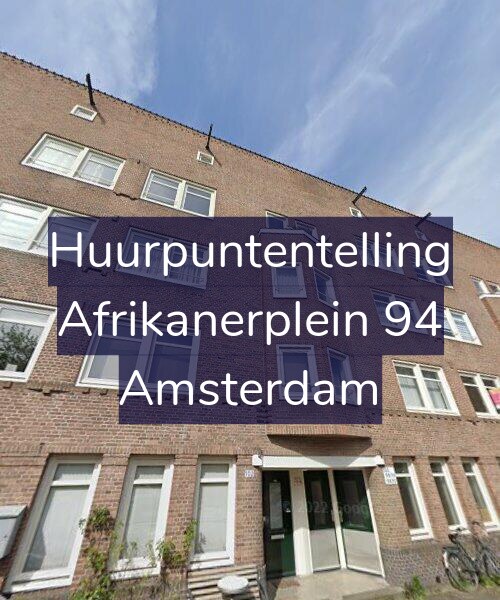Foto gevel Huurpuntentelling voor Afrikanerplein 94, Amsterdam