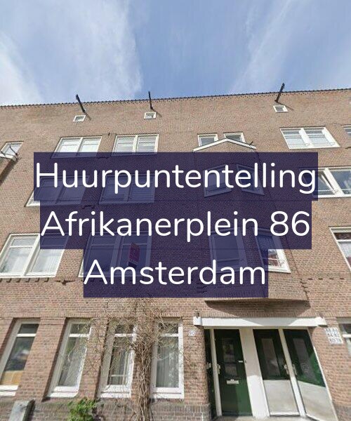 Foto gevel Huurpuntentelling voor Afrikanerplein 86, Amsterdam