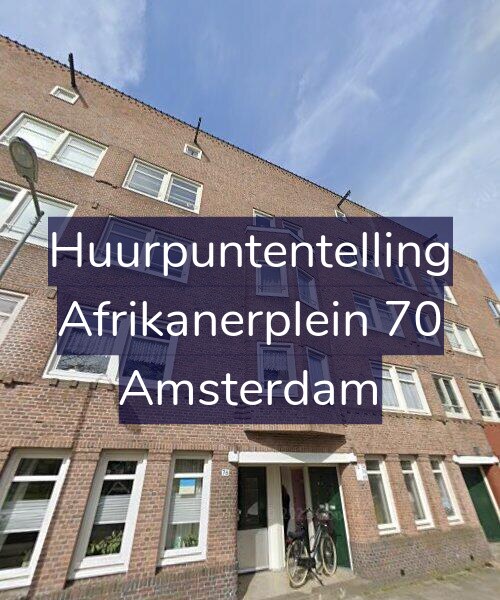 Foto gevel Huurpuntentelling voor Afrikanerplein 70, Amsterdam