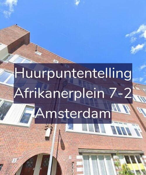 Foto gevel Huurpuntentelling voor Afrikanerplein 7-2, Amsterdam