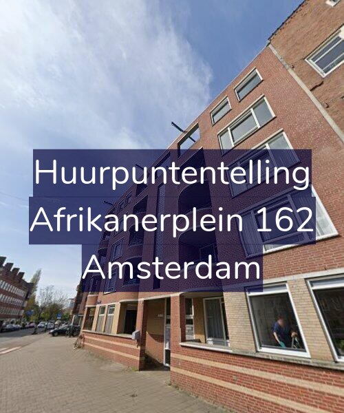 Foto gevel Huurpuntentelling voor Afrikanerplein 162, Amsterdam