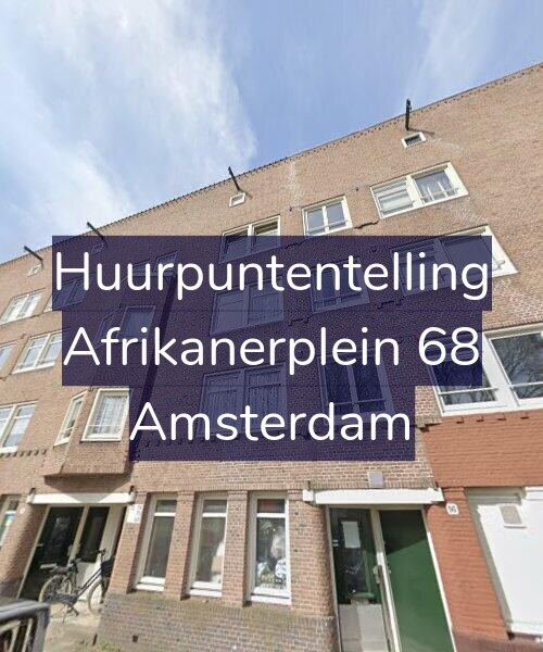 Foto gevel Huurpuntentelling voor Afrikanerplein 68, Amsterdam