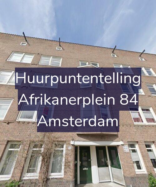 Foto gevel Huurpuntentelling voor Afrikanerplein 84, Amsterdam