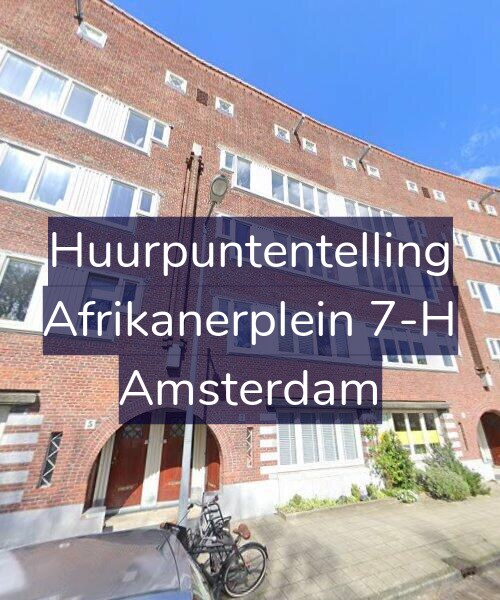 Foto gevel Huurpuntentelling voor Afrikanerplein 7-H, Amsterdam