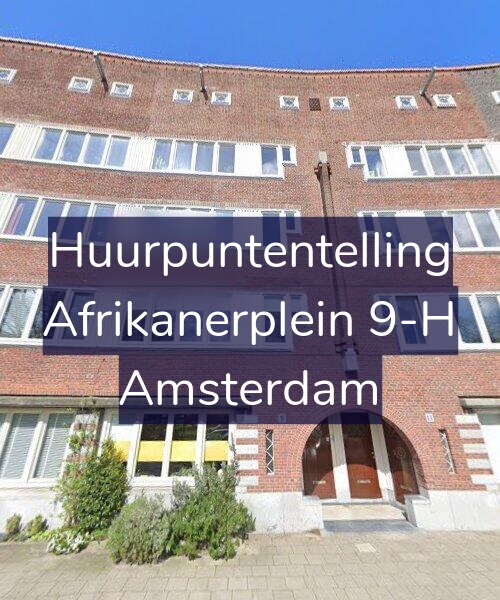 Foto gevel Huurpuntentelling voor Afrikanerplein 9-H, Amsterdam