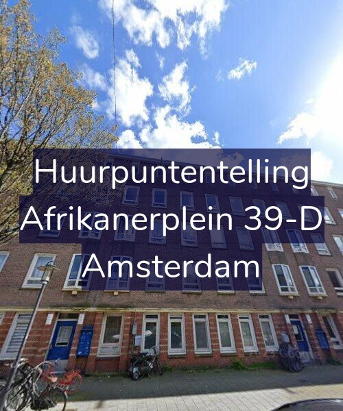 Foto gevel Huurpuntentelling voor Afrikanerplein 39-D, Amsterdam