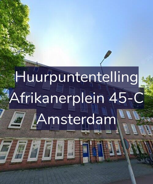 Foto gevel Huurpuntentelling voor Afrikanerplein 45-C, Amsterdam