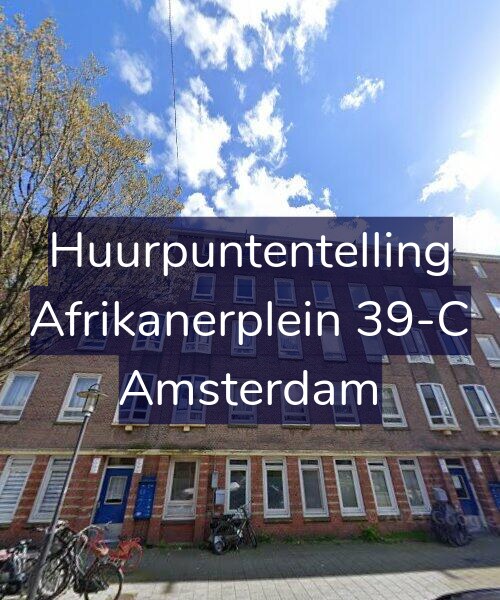 Foto gevel Huurpuntentelling voor Afrikanerplein 39-C, Amsterdam
