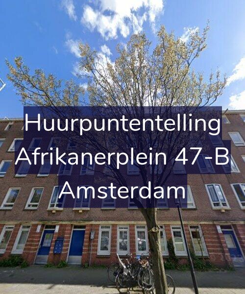 Foto gevel Huurpuntentelling voor Afrikanerplein 47-B, Amsterdam