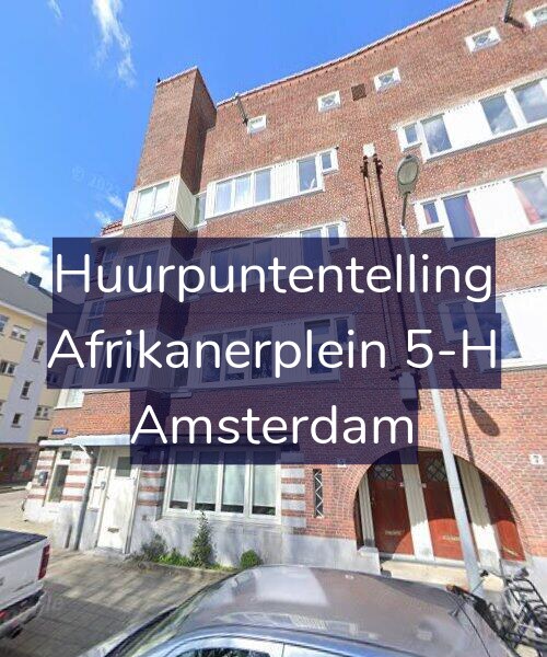 Foto gevel Huurpuntentelling voor Afrikanerplein 5-H, Amsterdam