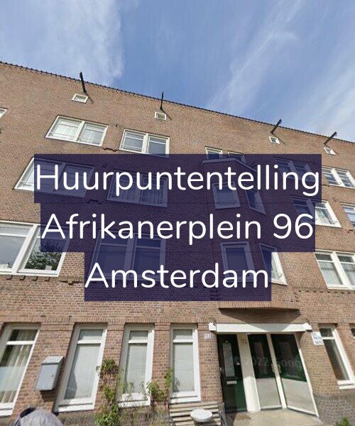Foto gevel Huurpuntentelling voor Afrikanerplein 96, Amsterdam