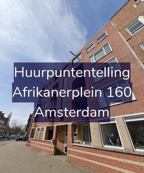 Foto gevel Huurpuntentelling voor Afrikanerplein 160, Amsterdam