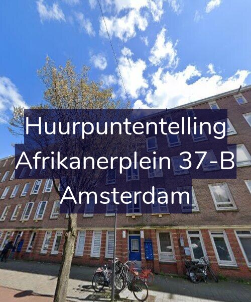 Foto gevel Huurpuntentelling voor Afrikanerplein 37-B, Amsterdam