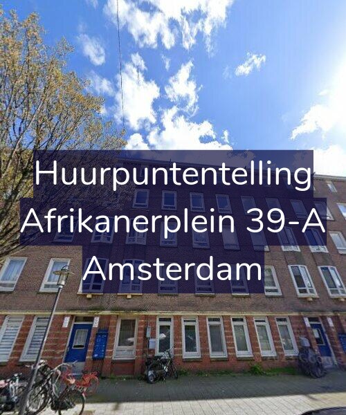Foto gevel Huurpuntentelling voor Afrikanerplein 39-A, Amsterdam