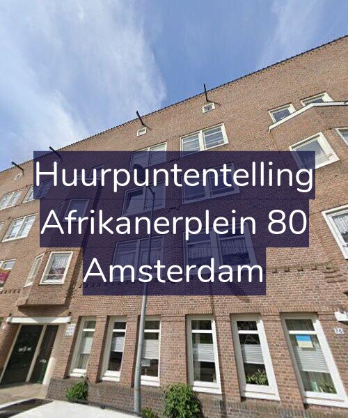 Foto gevel Huurpuntentelling voor Afrikanerplein 80, Amsterdam