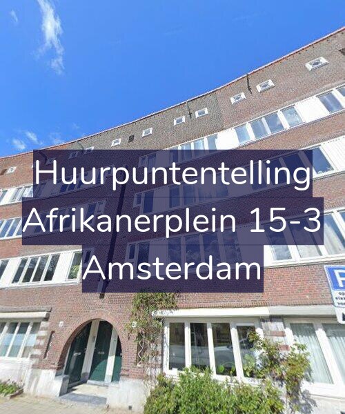 Foto gevel Huurpuntentelling voor Afrikanerplein 15-3, Amsterdam