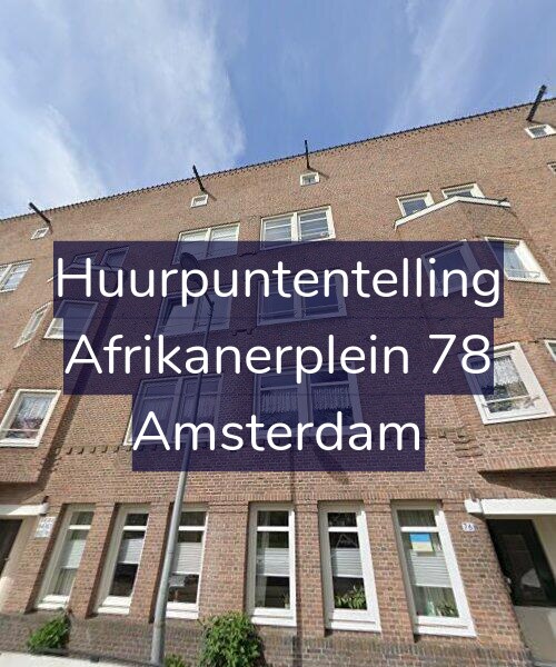 Foto gevel Huurpuntentelling voor Afrikanerplein 78, Amsterdam