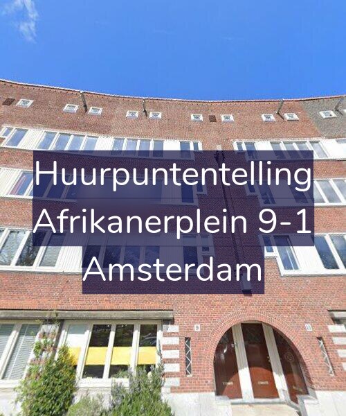 Foto gevel Huurpuntentelling voor Afrikanerplein 9-1, Amsterdam