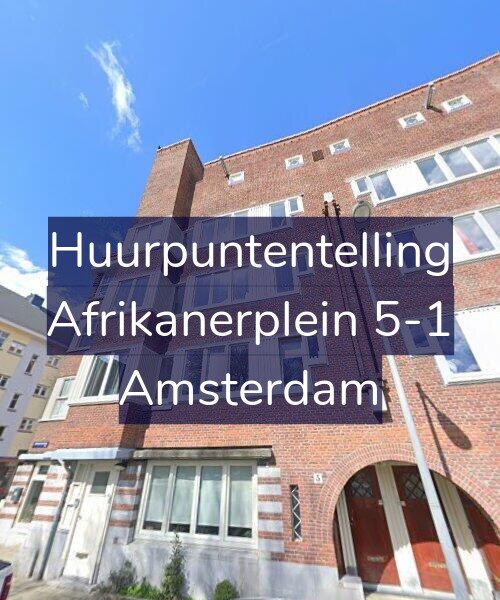 Foto gevel Huurpuntentelling voor Afrikanerplein 5-1, Amsterdam