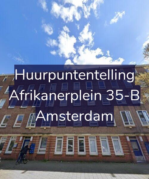 Foto gevel Huurpuntentelling voor Afrikanerplein 35-B, Amsterdam