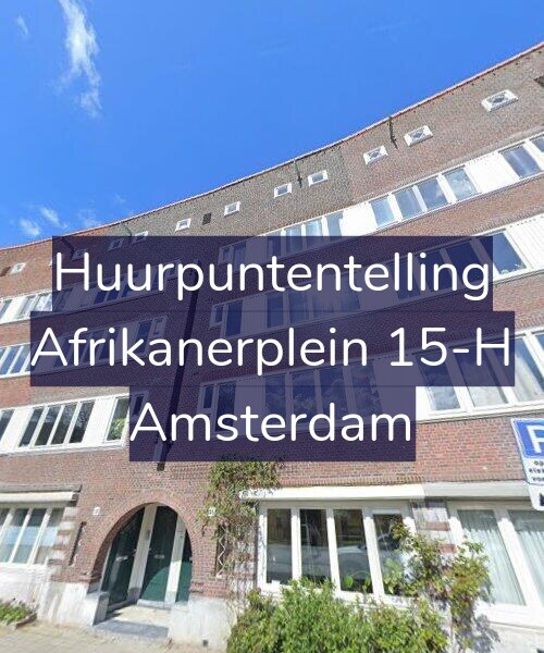 Foto gevel Huurpuntentelling voor Afrikanerplein 15-H, Amsterdam