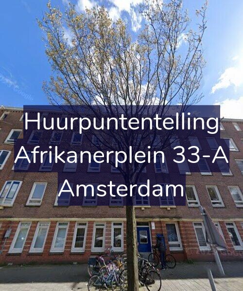 Foto gevel Huurpuntentelling voor Afrikanerplein 33-A, Amsterdam