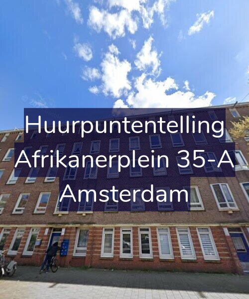 Foto gevel Huurpuntentelling voor Afrikanerplein 35-A, Amsterdam