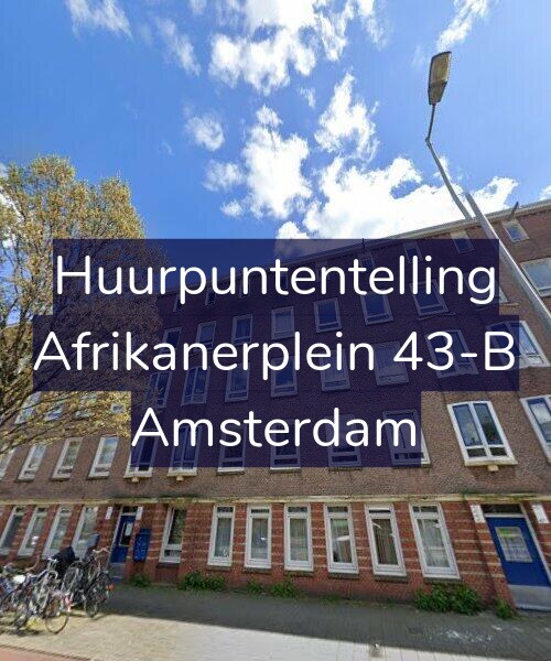 Foto gevel Huurpuntentelling voor Afrikanerplein 43-B, Amsterdam