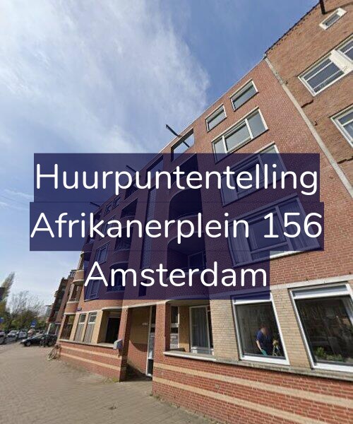 Foto gevel Huurpuntentelling voor Afrikanerplein 156, Amsterdam