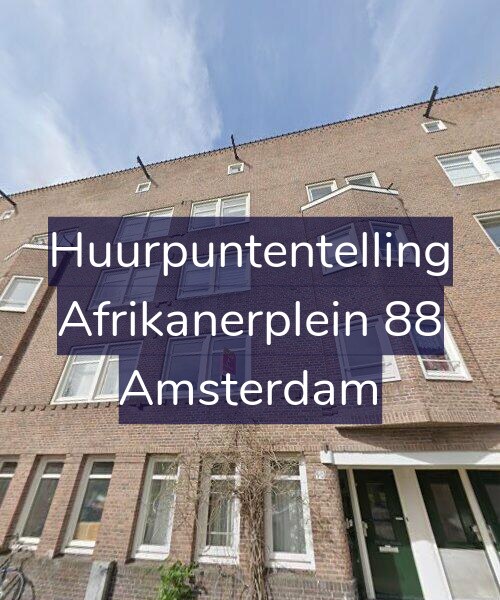 Foto gevel Huurpuntentelling voor Afrikanerplein 88, Amsterdam