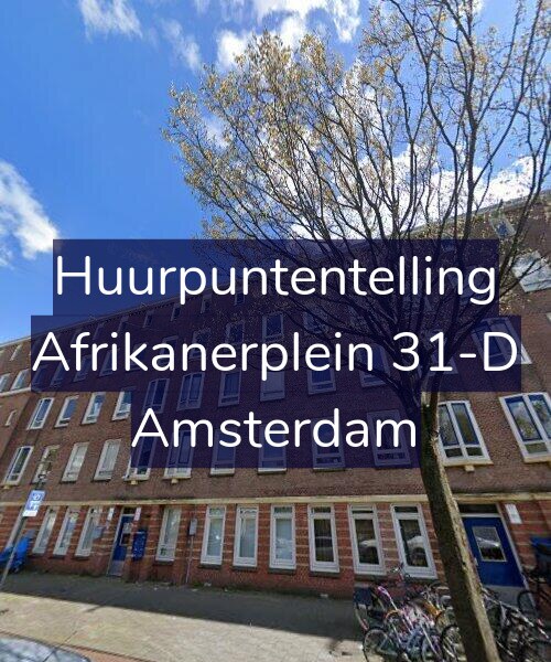 Foto gevel Huurpuntentelling voor Afrikanerplein 31-D, Amsterdam