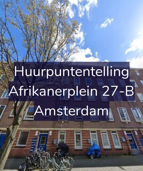 Foto gevel Huurpuntentelling voor Afrikanerplein 27-B, Amsterdam