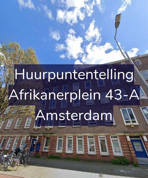 Foto gevel Huurpuntentelling voor Afrikanerplein 43-A, Amsterdam