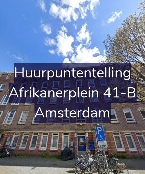 Foto gevel Huurpuntentelling voor Afrikanerplein 41-B, Amsterdam