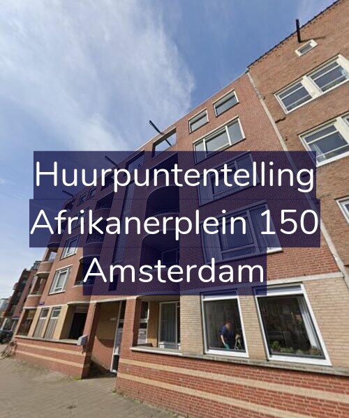 Foto gevel Huurpuntentelling voor Afrikanerplein 150, Amsterdam