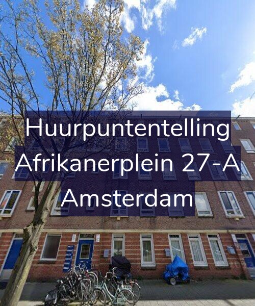 Foto gevel Huurpuntentelling voor Afrikanerplein 27-A, Amsterdam