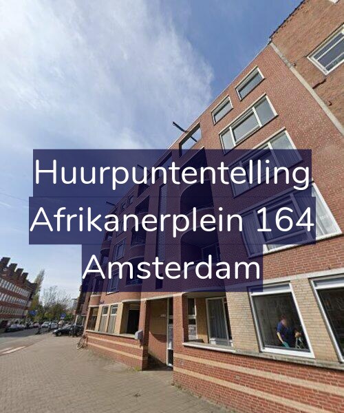 Foto gevel Huurpuntentelling voor Afrikanerplein 164, Amsterdam