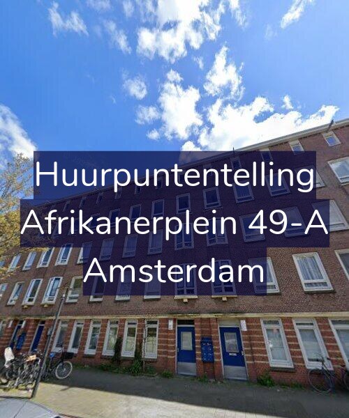 Foto gevel Huurpuntentelling voor Afrikanerplein 49-A, Amsterdam